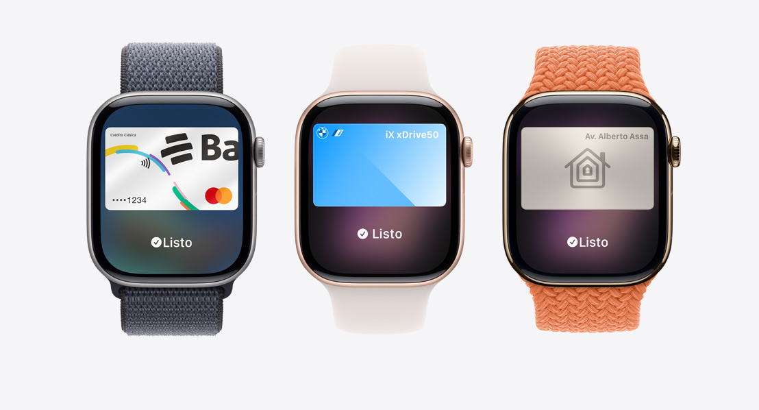 Apple Watch Series 11, Apple Pay en la pantalla, Apple Card, Apple Wallet, tarjeta de transporte, llave de la casa