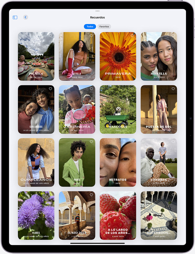 App Fotos en el iPad Air