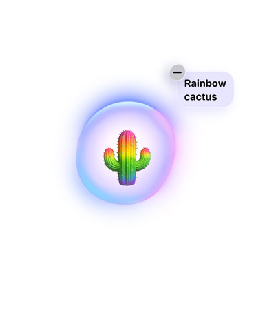 Ein mit Apple Intelligence erstelltes Genmoji