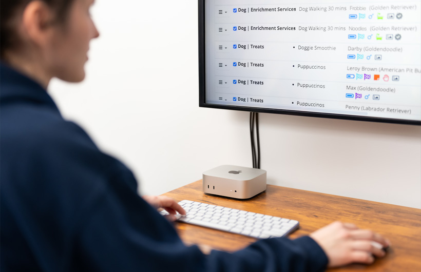 Mac mini facilite la saisie et le suivi des tâches à venir.