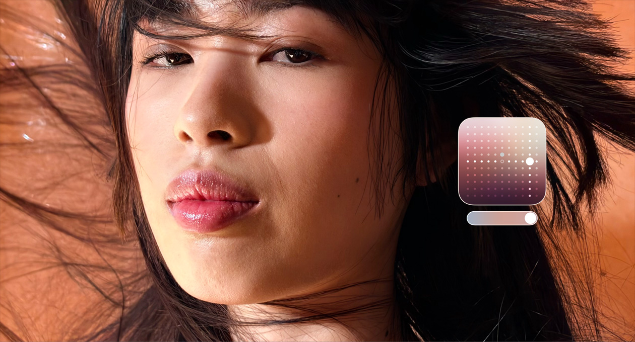 Foto inimesest, tehtud Photographic Styles funktsiooniga