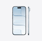 iPhone Air, esikülg, taevasinine, ülal keskel Dynamic Island, külg, väga õhuke profiil, külgnupp, nupp Camera Control